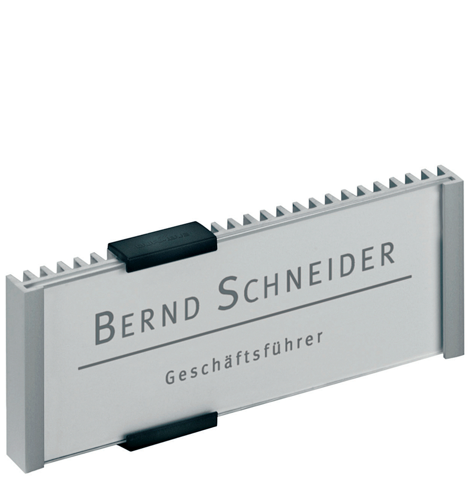 Bild von Durable 480023 Türschild Info Sign, 149 x 52,5 mm, metallic silber