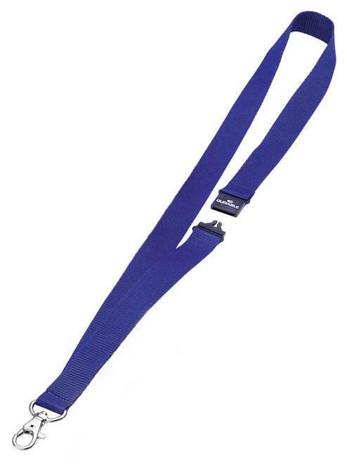 Bild von Durable 813707 Textilband 20 mit Sicherheitsverschluss, Länge 44 cm, dunkelblau