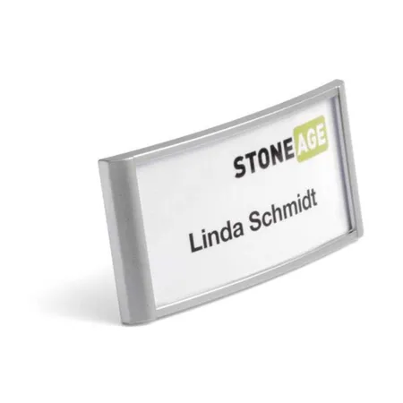 Bild von DURABLE Hinweisschild Namenschild Classic 34x74mm mit Magnet VE=10 Stück silber
