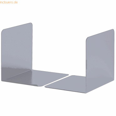 Bild von DURABLE Briefablage Buchstützen S HxBxT 123x130x123mm metallic silber VE=2 Stück