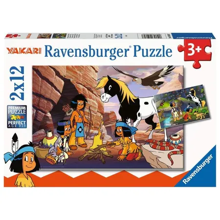 Bild von Ravensburger Puzzle Ravensburger Kinderpuzzle - 05069 Unterwegs mit Yakari - Puzzle für..., Puzzleteile