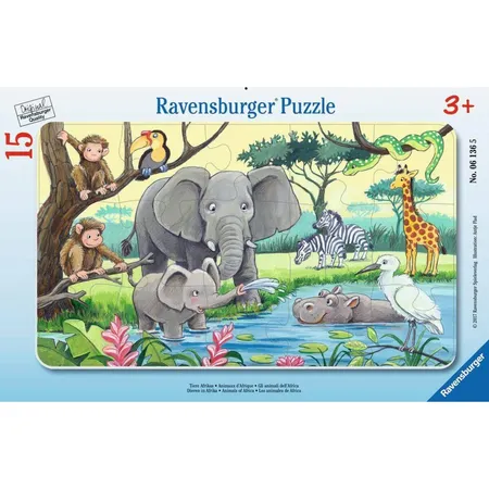 Bild von Ravensburger - Tiere Afrikas RAHMENPUZZLE (15 TEILE)