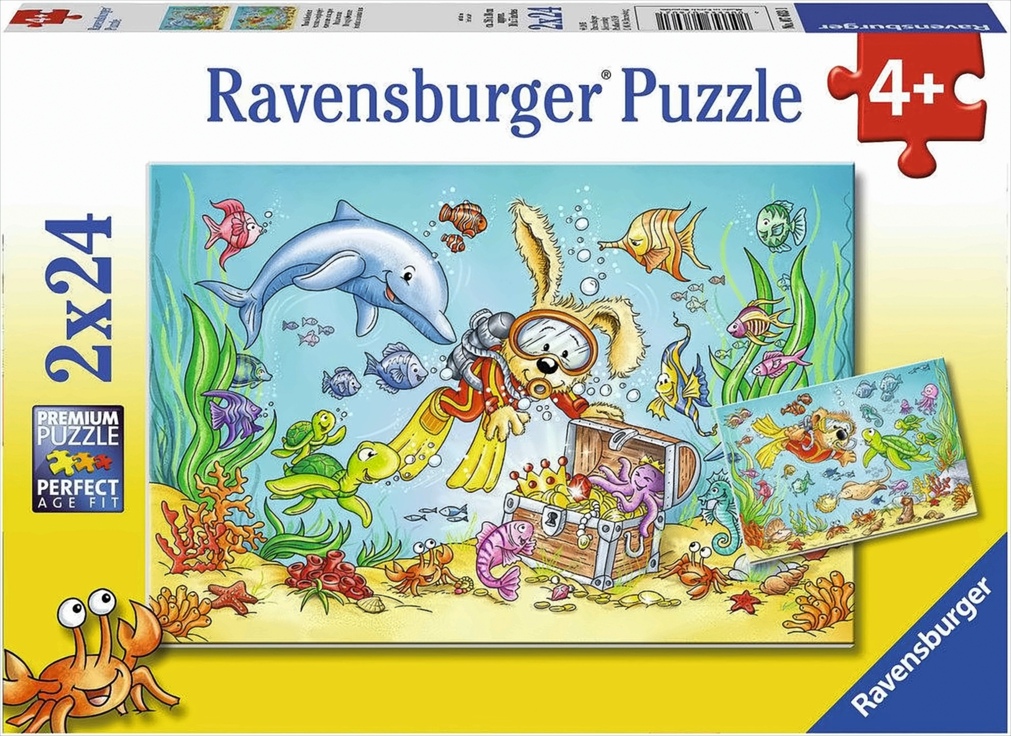 Bild von Tauchabenteuer, 2x12 Teile Puzzle