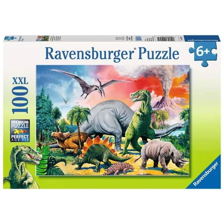 Bild von Ravensburger Puzzle Puzzle XXL Unter Dinosauriern 10957, 100 Puzzleteile