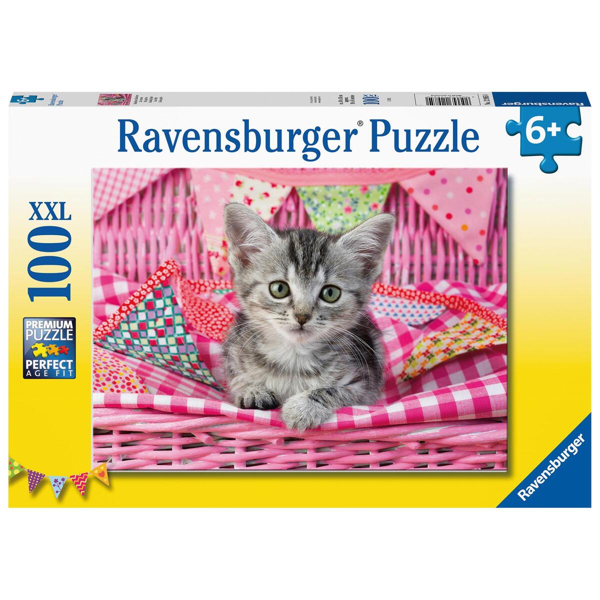 Bild von Ravensburger Kinderpuzzle 12985 - Niedliches Kätzchen 100 Teile XXL - Puzzle für...
