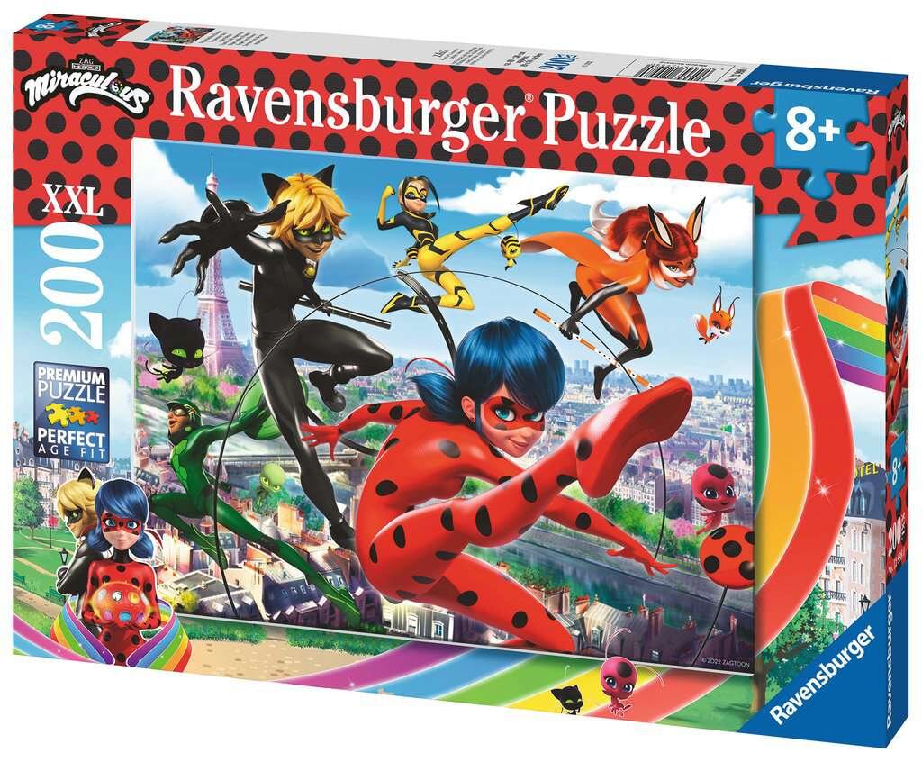 Bild von Ravensburger Puzzle 12998 - Superhelden-Power - 200 Teile XXL Miraculous Puzzle für Kinder ab 8 Jahren