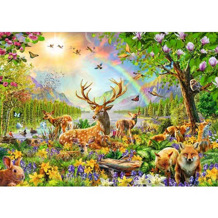 Bild von Ravensburger Puzzle Ravensburger Kinderpuzzle - 13352 Anmutige Hirschfamilie - 200..., 200 Puzzleteile