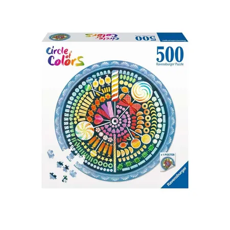 Bild von Ravensburger Puzzle 500 Teile Puzzle rund Circle of Colors Candy 17350, 500 Puzzleteile