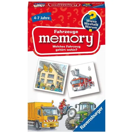 Bild von Ravensburger Spiel 48 Karten Wieso? Weshalb? Warum? Fahrzeuge memory 20647