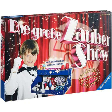Bild von Ravensburger 21940 - Die große Zaubershow, Zauberkasten ab 8 Jahren, spannende Zaubertricks, mit Zauberbühne