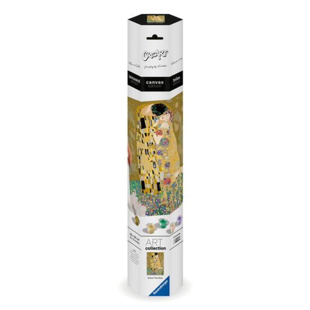Bild von Ravensburger Malen nach Zahlen »CreArt, Leinwand ART Collection: Der Kuss (Klimt)«, Made in Europe; FSC® - schützt Wald - weltweit