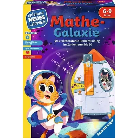 Bild von Kneisel, Janet: Ravensburger 24970 - Mathe-Galaxie - Lernspiel für Kinder, Rechenspiel für Kinder von 6-9 Jahren, für 1-4 Spieler, Zahlenraum 1-20, Plus und Minus
