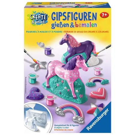 Bild von Ravensburger Gipsfiguren gießen und bemalen 28524 - Fantasy Horse - Kreativset für Kinder ab 7 Jahren