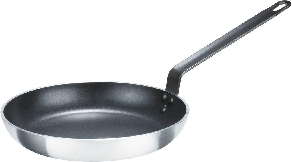 Bild von Bratpfanne GSW "Gastro Lyoner Alu", silber, H:3,5cm Ø:20cm, Pfannen, Gastro-Qualität, Teflon Select Antihaft-Versiegelung, Induktion