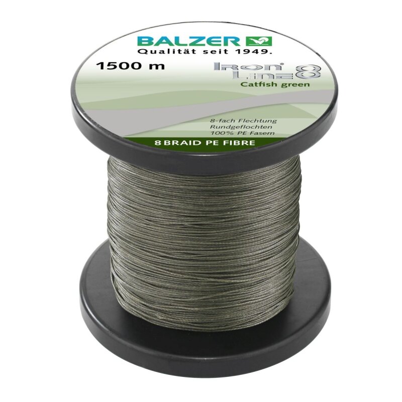 Bild von Balzer Angelschnur Balzer Iron Line 8 Catfish - 1500m geflochtene Angelschnur, 0.6 m Länge, 0.6 mm Fadendurchmesser, (1500-St)