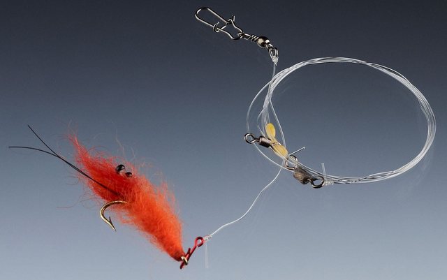 Bild von Balzer Vorfachschnur Balzer Meerforellenvorfach Shrimp 85cm 0,28mm Gr. 6 - Meeresvorfach, (1-St)