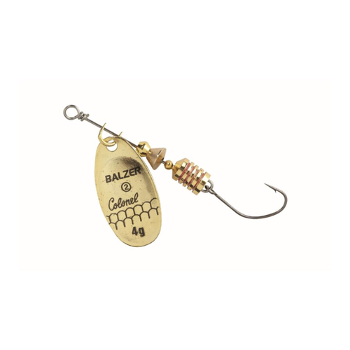 Bild von BALZER Colonel Z Spinner Einzelhaken 4g Gold - Vielseitiger Angelköder für erfolgreiche Angeltage