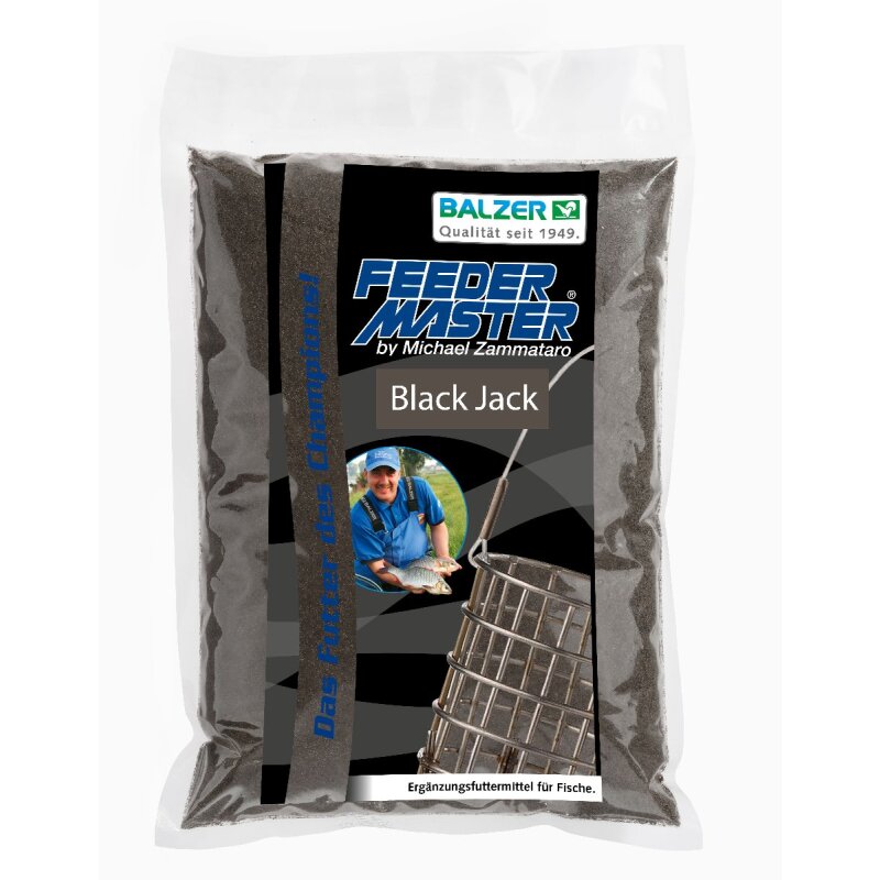 Bild von BALZER Feedermaster Futter Black Jack 1kg (3,10 € pro 1 kg)