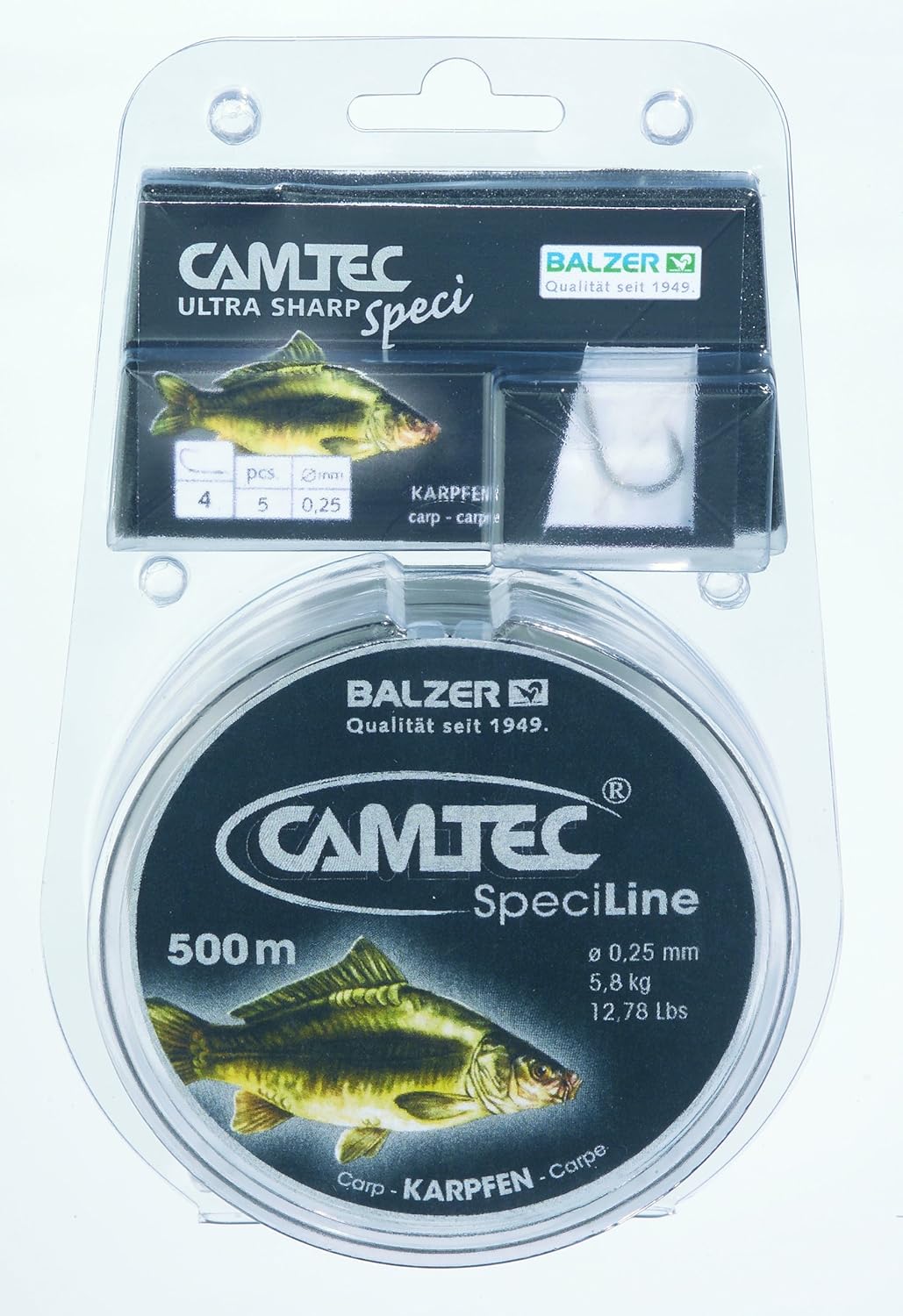 Bild von BALZER Camtec Speciline Karpfen 0,25mm 5,8kg 500m Braun (0,01 € pro 1 m)