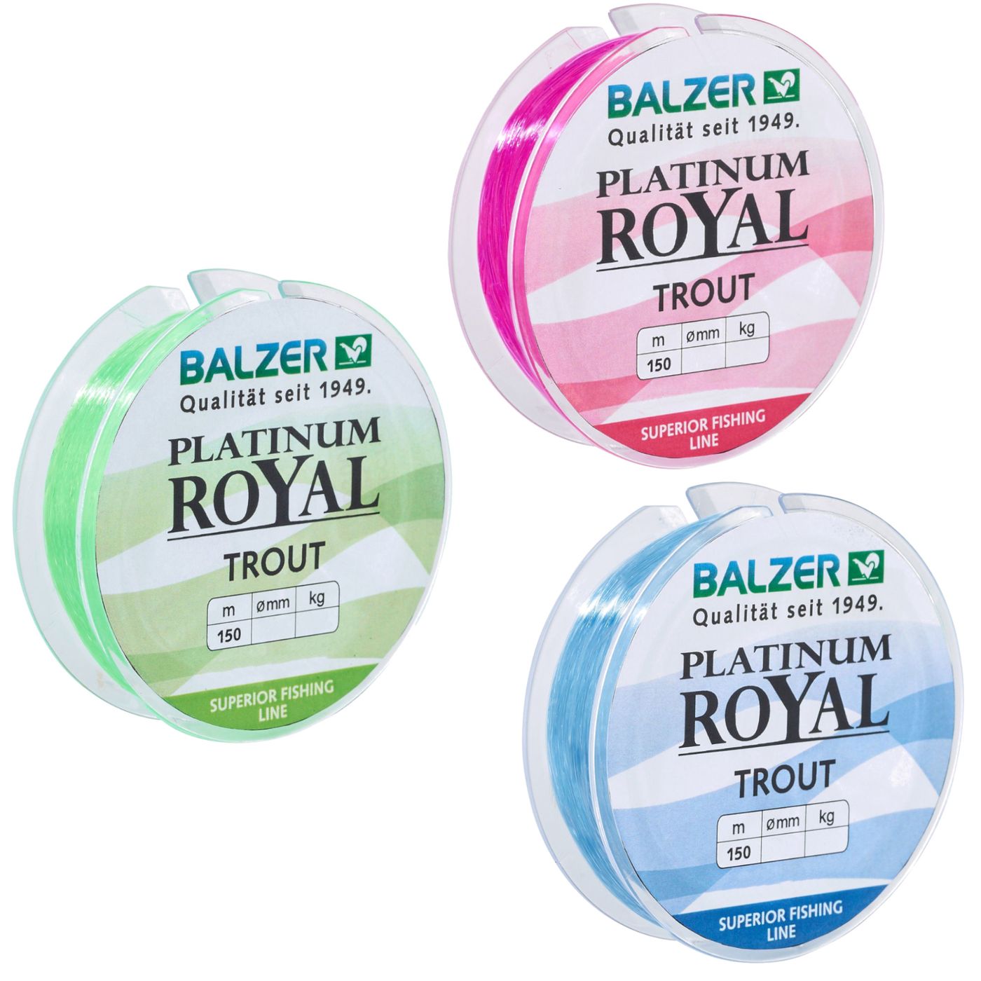 Bild von BALZER Platinum Royal Trout 0,25mm 7kg 150m Pink (0,03 € pro 1 m)