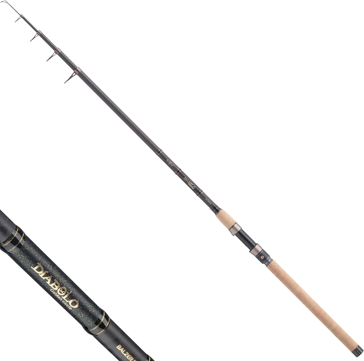 Bild von Balzer Angelrute Diabolo Golden Circle Tele Dead Bait Heavy 3,60m, Teleskoprute Hechtrute 50-150g