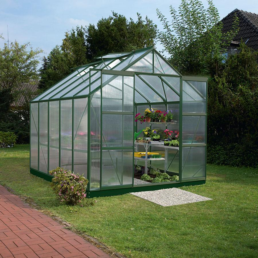 Bild von Vitavia Gewächshaus Mars 8300, BxTxH: 257 x 321 x 231,8 cm, 6 mm Wandstärke, Alu-Profile, 4 mm Hohlkammerplatten