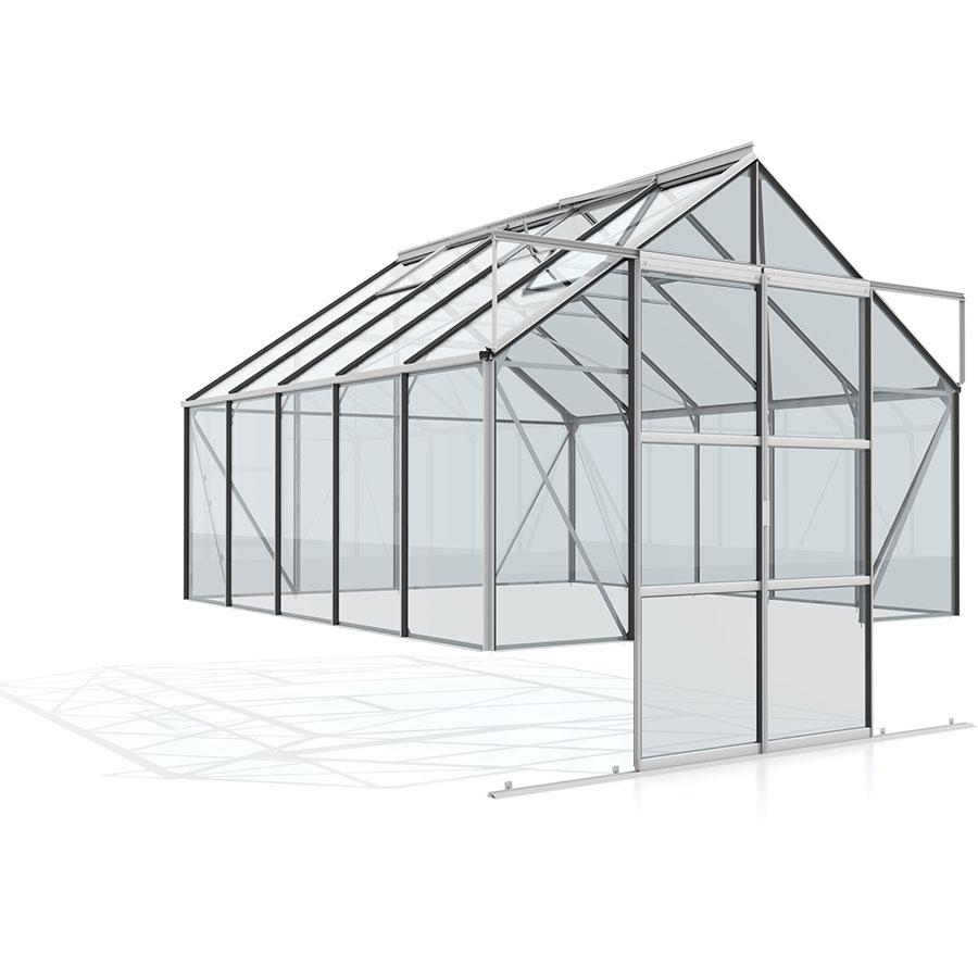 Bild von Vitavia Gewächshaus Cassandra Tomatenhaus Silber, ohne Sockelmauer, 448x257x249 cm (LxBxH)