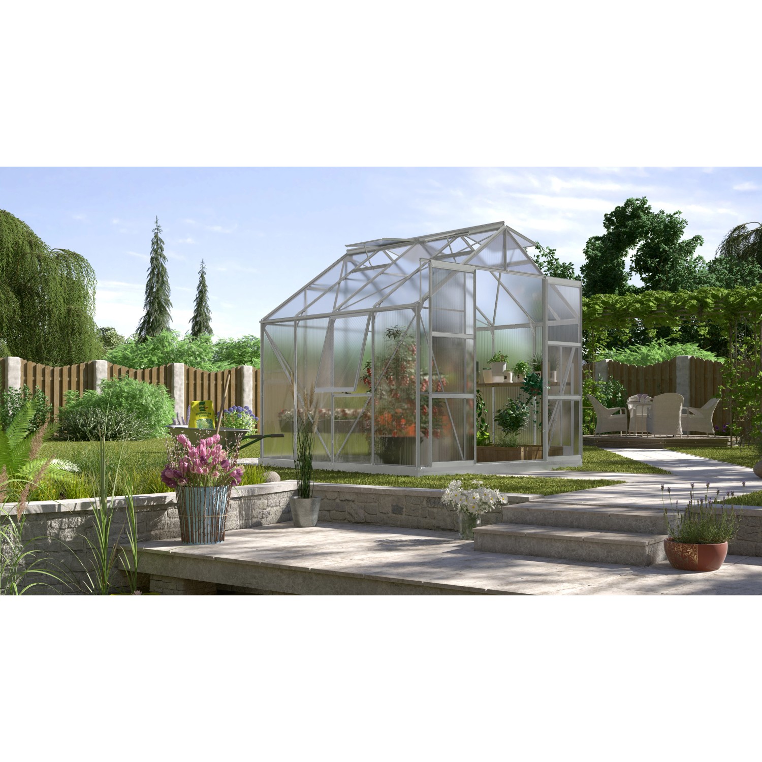 Bild von Vitavia Gewächshaus Jupiter 6700 HKP 6 mm - Alu Vorzugsset