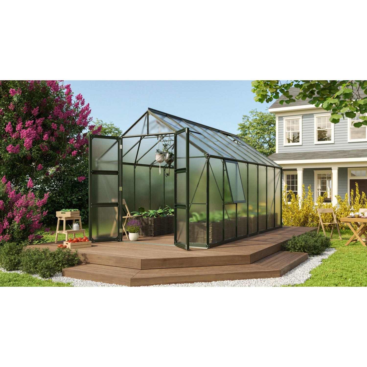 Bild von Vitavia Gewächshaus Olymp 11500 HKP 4 mm - Smaragd Vorzugsset