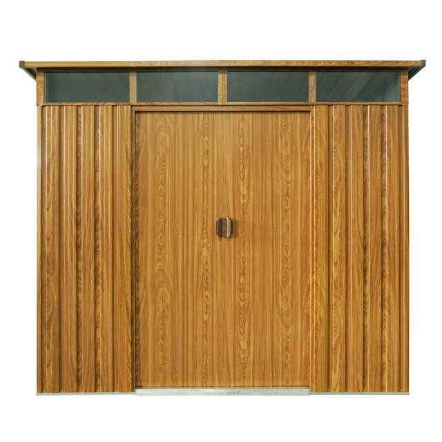 Bild von Pergart Gerätehaus 'Lübeck 86' Holzoptik 238 x 194 x 203 cm