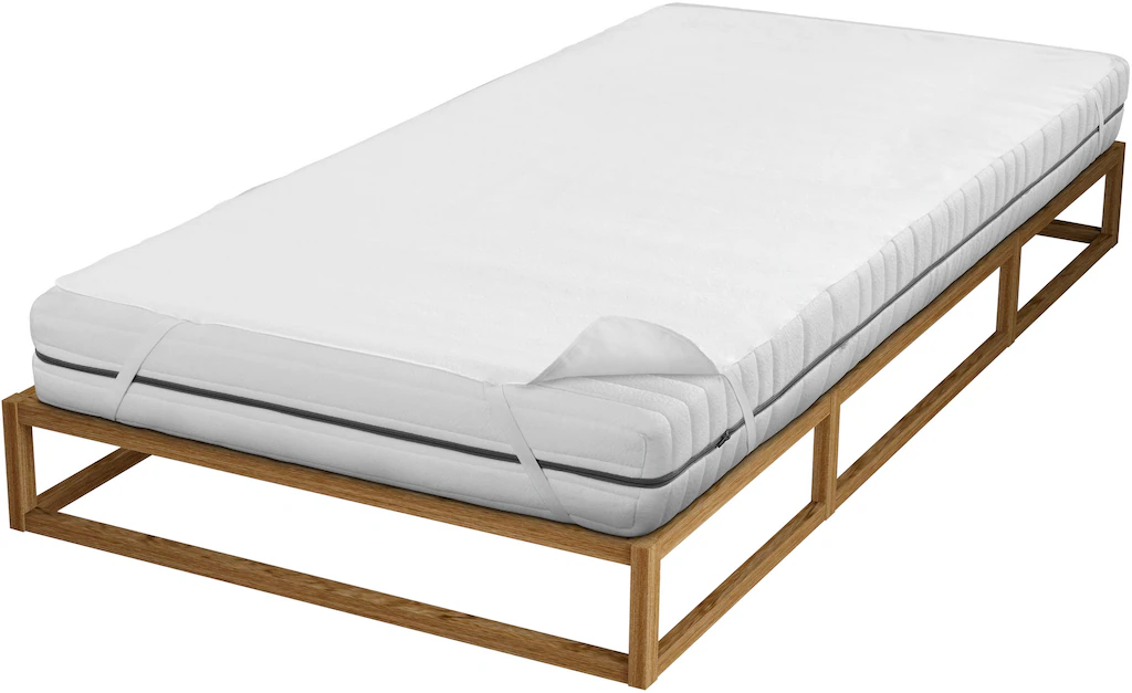 Bild von biberna Sleep & Protect 0809720 Matratzenauflage Molton mit Silver Protect Ausrüstung (blut-, urin- und wasserundurchlässig), antibakteriell 1x 90x190 cm weiß