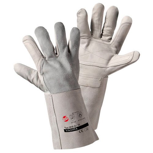 Bild von L+D Schweißerhandschuhe , grau, Spaltleder, 1 Paar