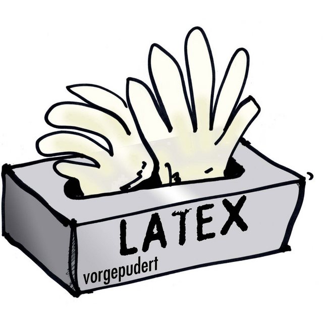 Bild von Leipold + Döhle Einweghandschuhe L+D 14699 100 St. Latex Einweghandschuh Größe (Handschuhe): 9, L