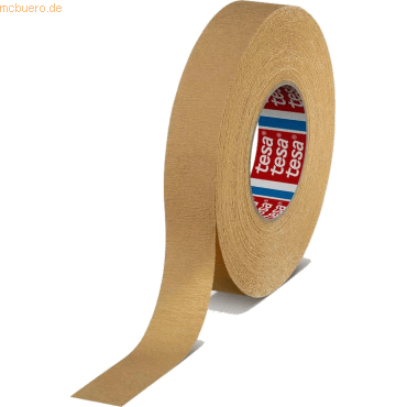 Bild von 24 x Tesa Kurven-Abdeckband tesakrepp 4319 12mm x 50m hellbraun