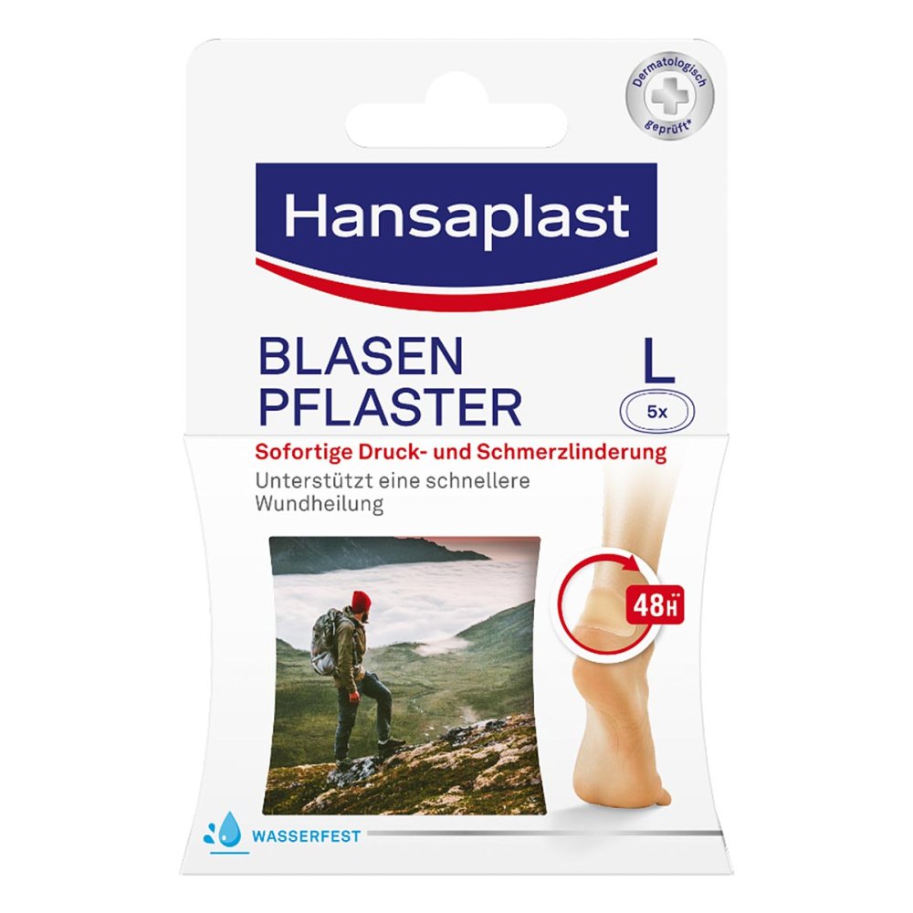 Bild von Hansaplast Blasenpflaster L 587360 transparent 5,8 x 3,4 cm, 5 St.