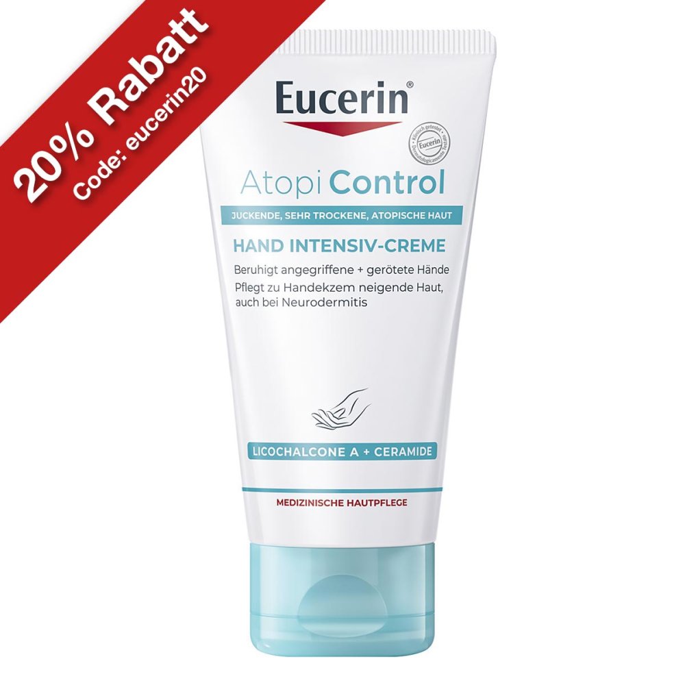 Bild von Eucerin AtopiControl Hand Intensiv 75 ml Creme - Für trockene und spröde Hände