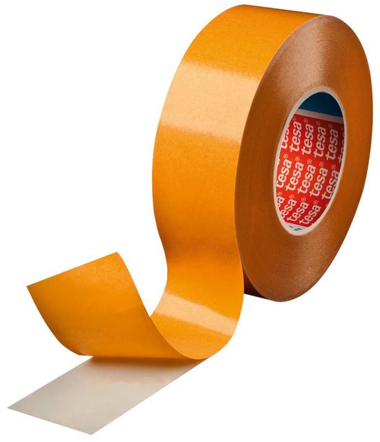 Bild von Tesa 04970-00154-00 Doppelseitiges Folienband, 50 m x 50 mm, weiß, 50 m x 50 mm