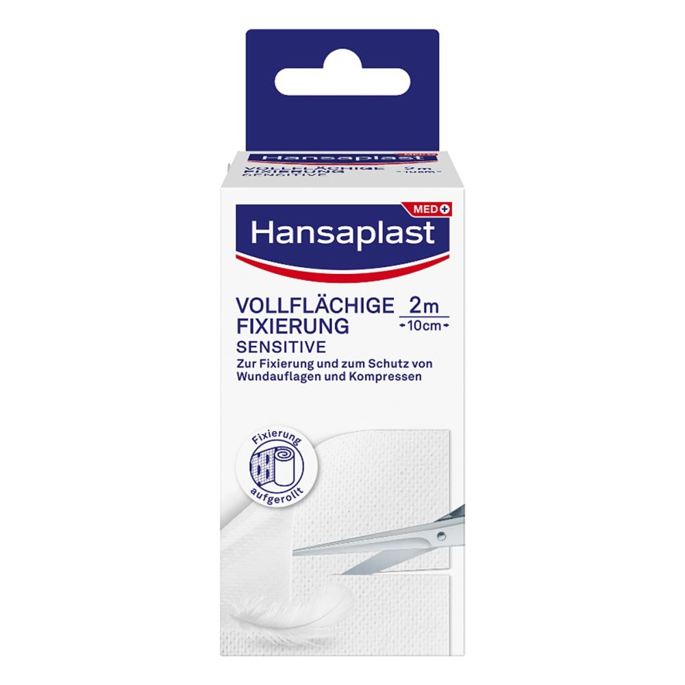 Bild von Hansaplast, Pflaster, Vollflächige Fixierung sensitive 2m x 10cm, 1 St. Pflaster (1 x)