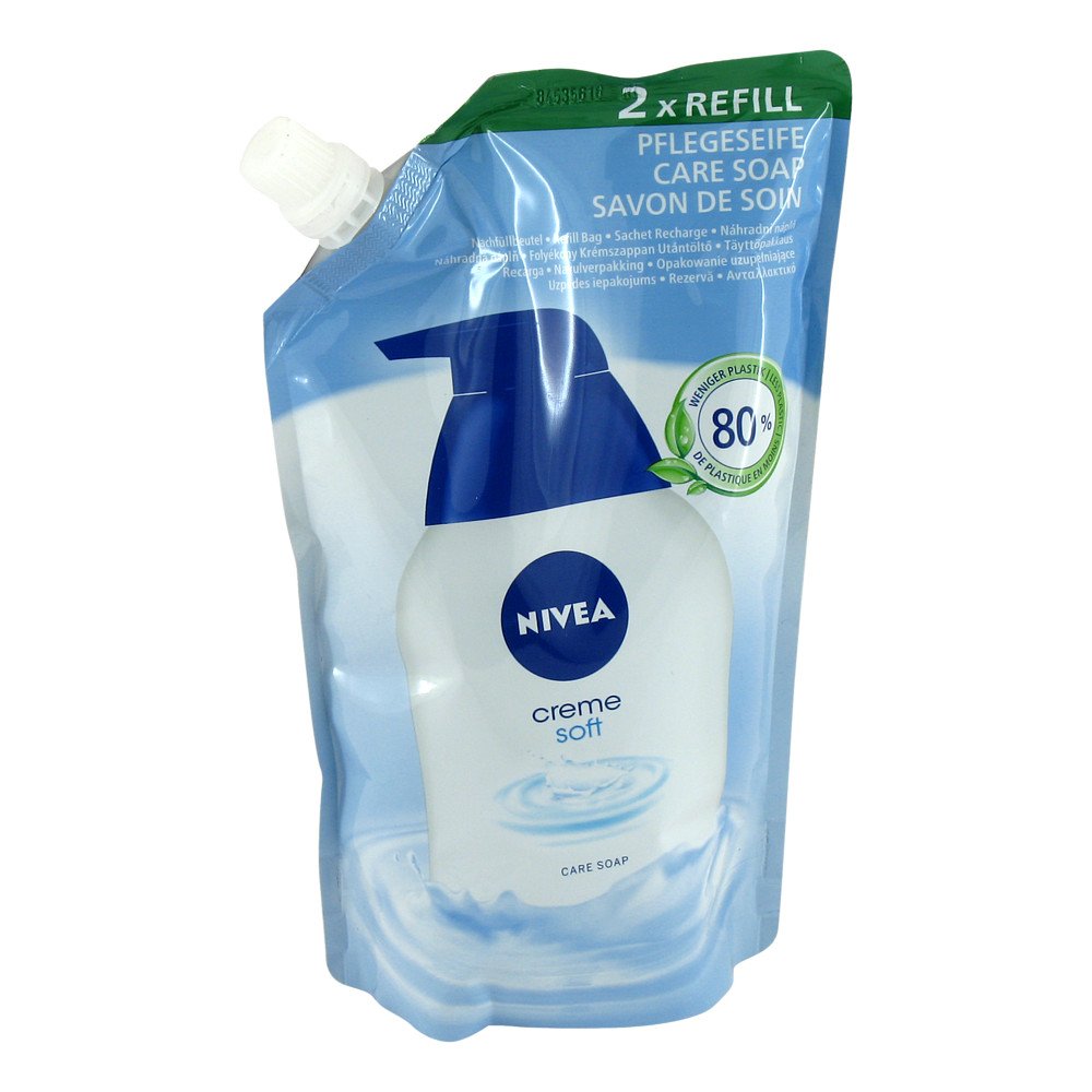 Bild von Nivea Gesichtsmaske Creme Soft Flüssigseife Nachfüllpackung 500ml