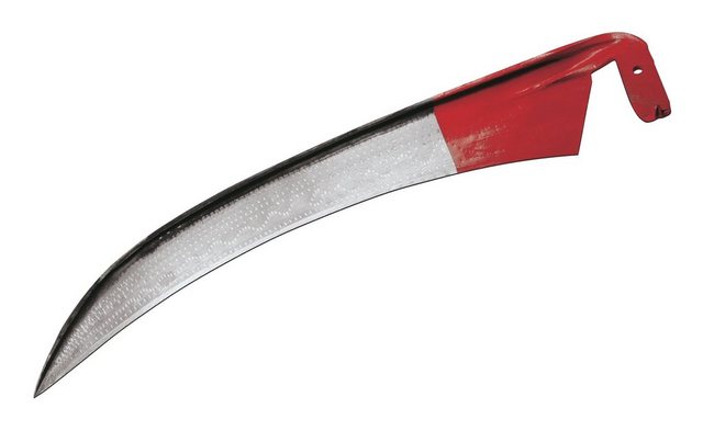 Bild von Magni, Spaten + Schaufel, Idealspaten 78107000 Reichsform-Sense Pionier geschliffen/poliert 70x60 mm, rot/Silber, 40 x 25 x 15