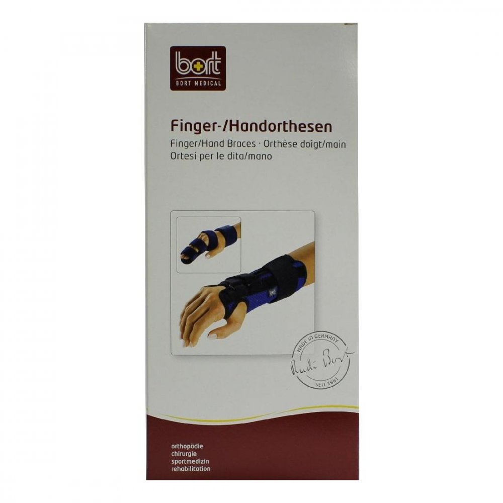 Bild von Bort Digisoft Fingerorthese Gr. 2 Blau 1 Stück - Fingerorthese zur Ruhigstellung der Interphalangealgelenke