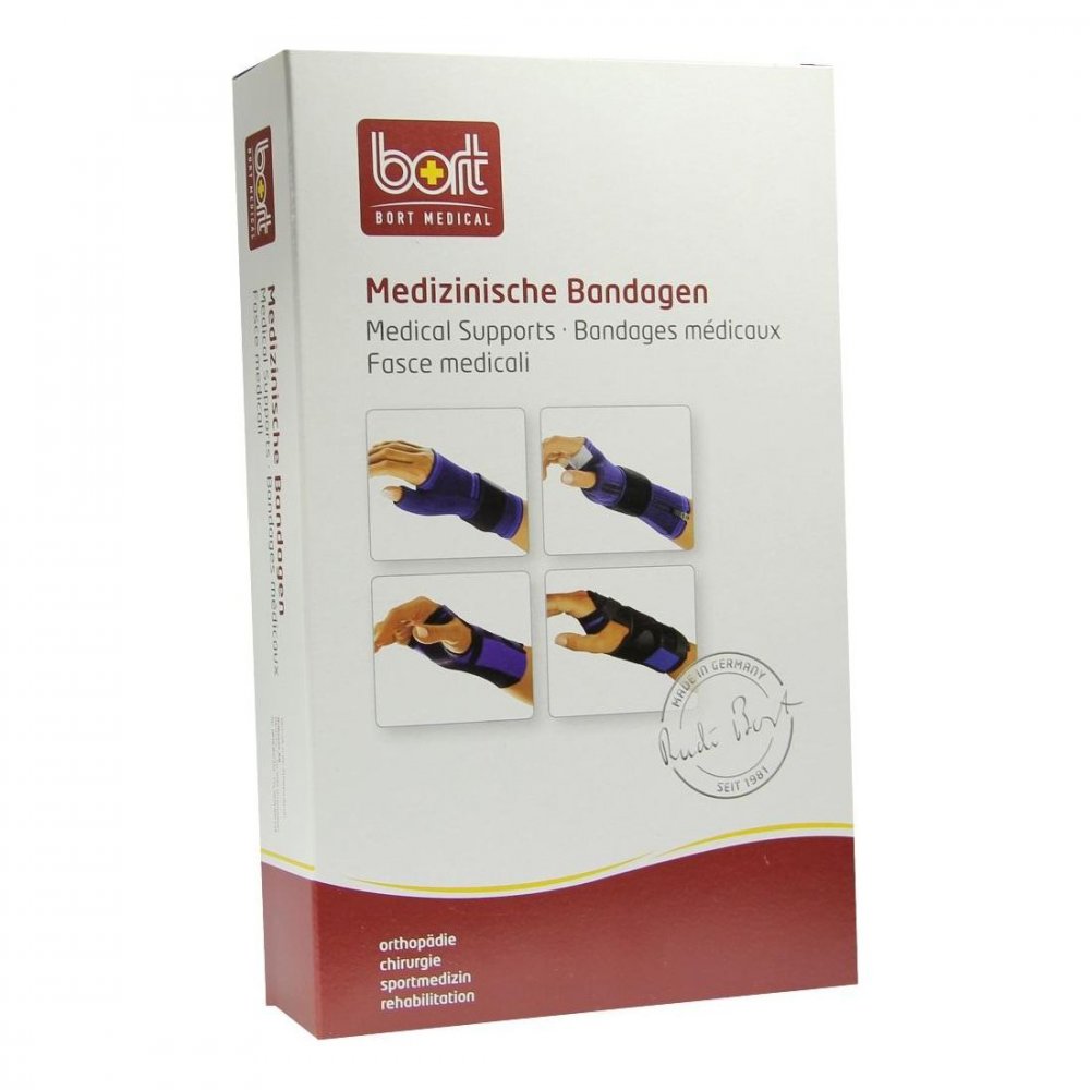 Bild von Bort 112920 large links haut ManuBasic Handgelenkbandage, rechts oder links tragbar in verschiedenen Farben, links large, beige