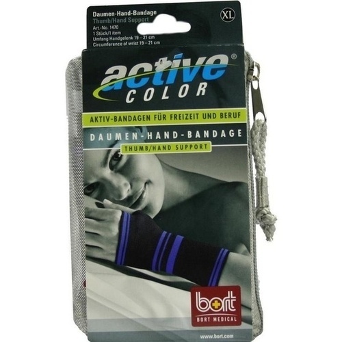 Bild von Bort Activecolor Daumen Hand Bandage X - Large Schwarz 1 Stück - Daumenstütze