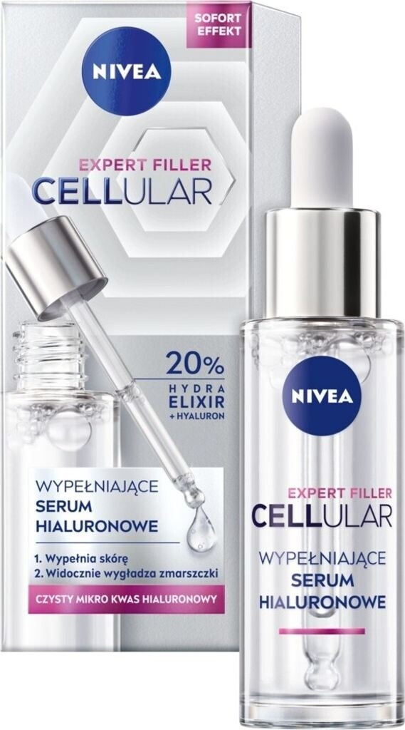 Bild von NIVEA Cellular Expert Filler Aufpolsterndes Hyaluron-Serum (30 ml), leichtes und schnell einziehendes Serum, nicht klebendes Anti Falten Serum mit 20% Hydra Elixir
