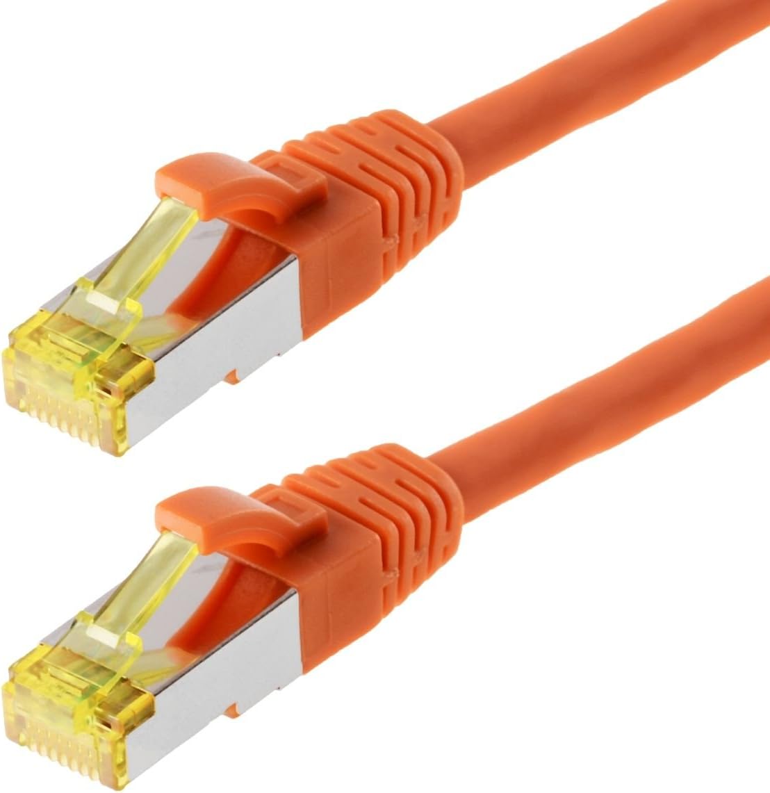 Bild von Helos Patchkabel S / FTP (PIMF) CAT 6a - Verbindungskabel, Orange, 3 m