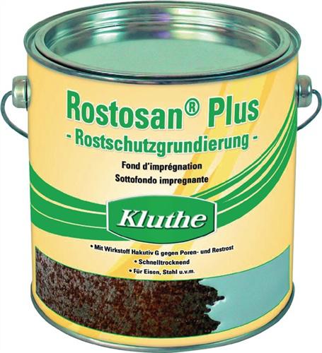 Bild von 2 Stk. Kluthe Rostprimer Rostosan® Plus rotbraun 2500 ml Dose 011210333009-0204