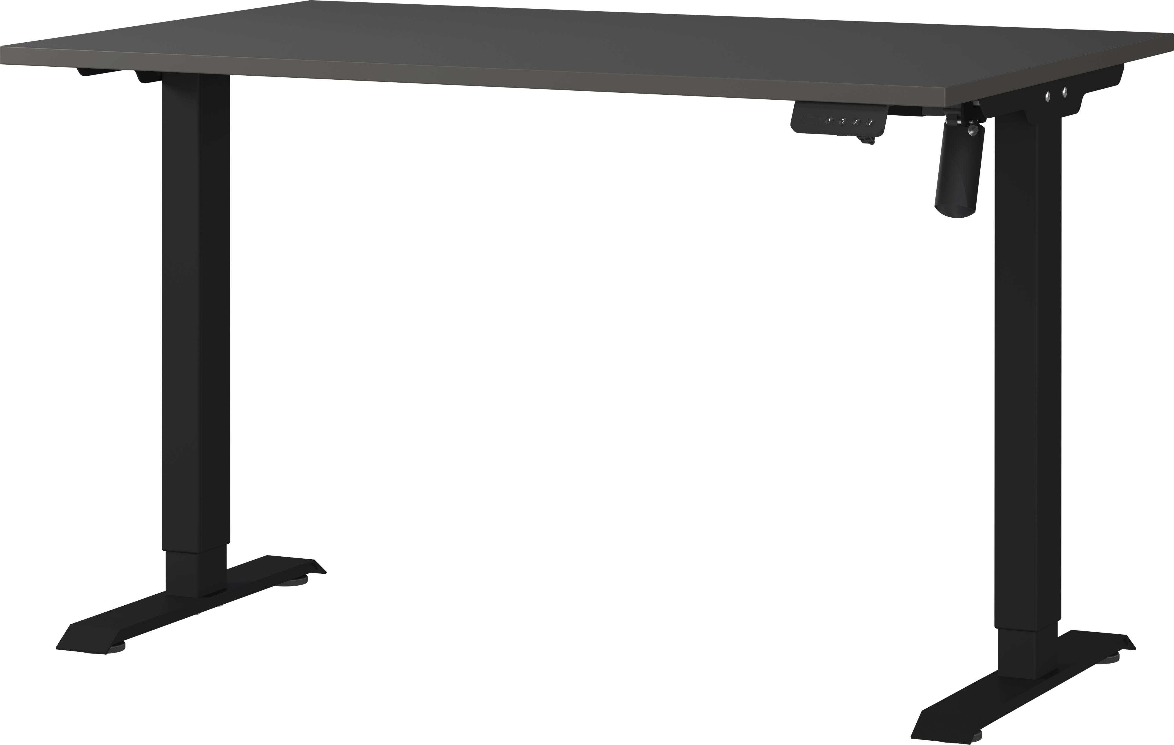 Bild von GERMANIA Schreibtisch "Boras, elektrisch höhenverstellbar", Breite 120/140/160 cm, Metallgestell, Made in Germany