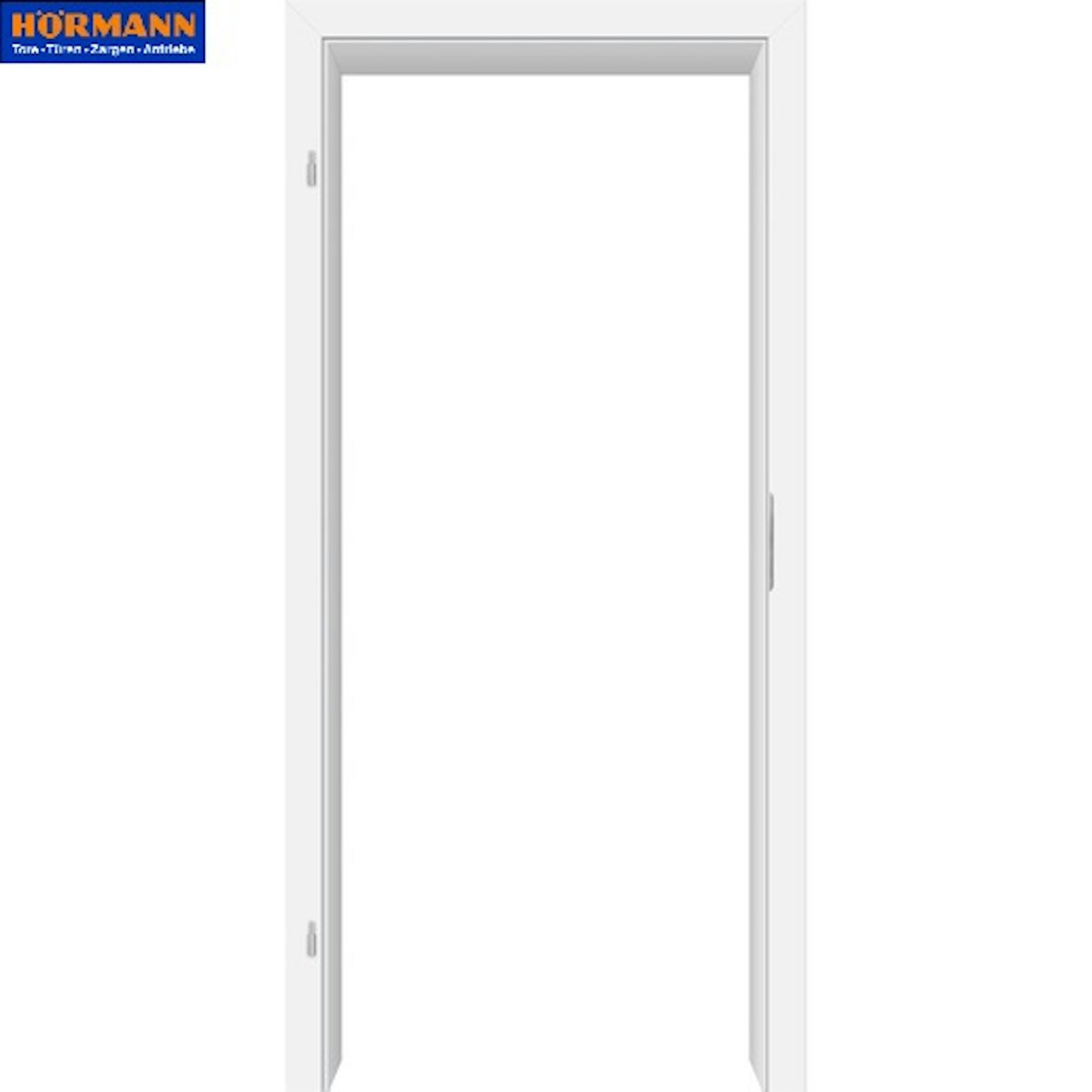 Bild von Hörmann ProLine Holz-Umfassungszarge - Duradecor Weisslack glatt - RAL 9016 Verkehrsweiß - rechts 735 x 1985 x 300
