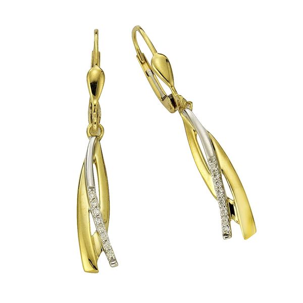 Bild von Diamonds by Ellen K. Damen-Ohrhänger 333 Gelbgold Brillant 0.08 Karat 453330004