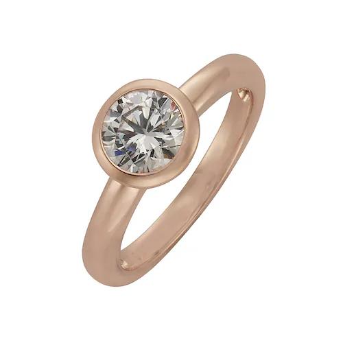 Bild von Zeeme Fingerring »925 Sterling Silber vergoldet Zirkonia weiß«